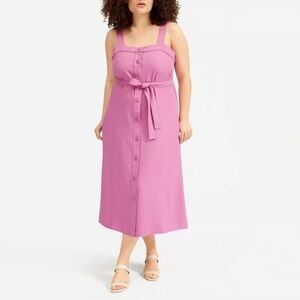 NWT Everlane The Japanese GoWeave Picnic Dress In Magenta Women’s Size 12